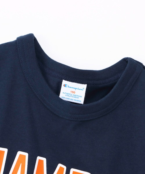 Champion（チャンピオン）の「【Champion/チャンピオン】キッズ ショートスリーブTシャツ（Tシャツ/カットソー・キッズ・ホワイト/その他35/ネイビー/オートミール・130/120/110/100/160/150/140）」の18枚目の写真