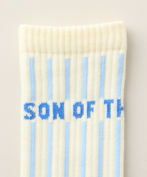 SON OF THE CHEESE(サノバチーズ)の「【SON OF THE CHEESE / サノバチーズ】 STRIPE SOX SC2420-AC10(ソックス/靴下・レディース・ブルー系その他/マスタード・FREE)」の3枚目の写真