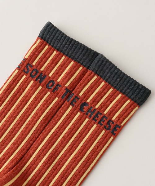 SON OF THE CHEESE(サノバチーズ)の「【SON OF THE CHEESE / サノバチーズ】 STRIPE SOX SC2420-AC10(ソックス/靴下・レディース・ブルー系その他/マスタード・FREE)」の6枚目の写真