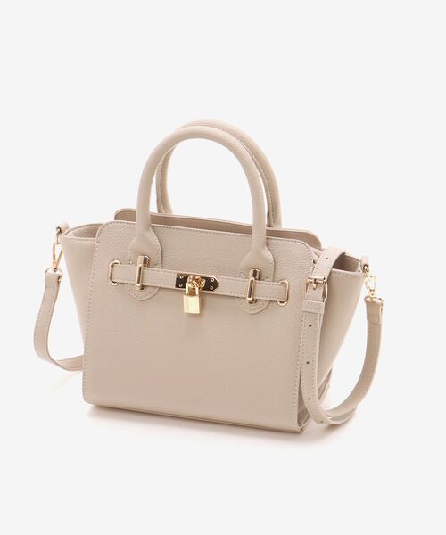 MAJESTIC LEGON（マジェスティックレゴン）の「上品ベルトハンドバッグ（ハンドバッグ・レディース・ブラウン/ブラック/ベージュ・FREE）」の9枚目の写真