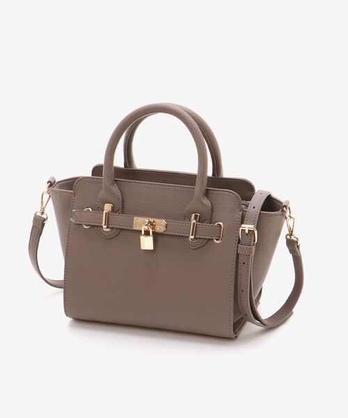 MAJESTIC LEGON（マジェスティックレゴン）の「上品ベルトハンドバッグ（ハンドバッグ・レディース・ブラウン/ブラック/ベージュ・FREE）」の10枚目の写真