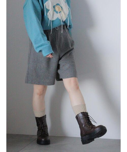 ehka sopo（エヘカソポ）の「フロントジップショートパンツ（その他パンツ・レディース・ブラック/ブラウン/グレー・F）」の22枚目の写真