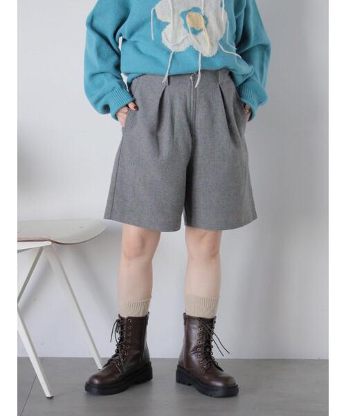 ehka sopo（エヘカソポ）の「フロントジップショートパンツ（その他パンツ・レディース・ブラック/ブラウン/グレー・F）」の21枚目の写真