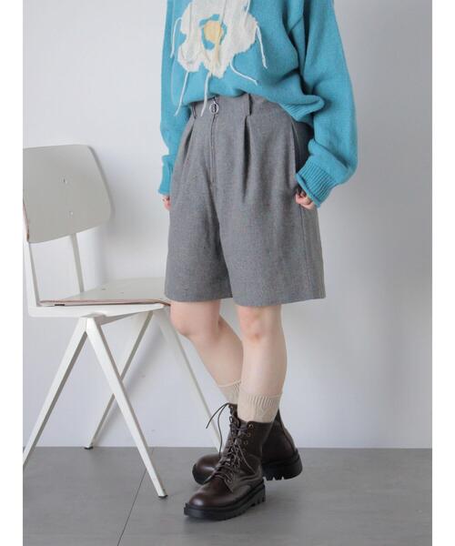 ehka sopo（エヘカソポ）の「フロントジップショートパンツ（その他パンツ・レディース・ブラック/ブラウン/グレー・F）」の20枚目の写真