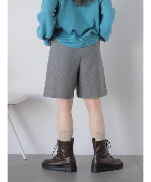 ehka sopo（エヘカソポ）の「フロントジップショートパンツ（その他パンツ・レディース・ブラック/ブラウン/グレー・F）」の19枚目の写真