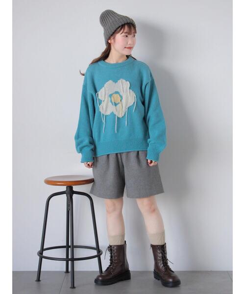 ehka sopo（エヘカソポ）の「フロントジップショートパンツ（その他パンツ・レディース・ブラック/ブラウン/グレー・F）」の18枚目の写真