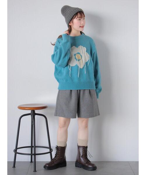 ehka sopo（エヘカソポ）の「フロントジップショートパンツ（その他パンツ・レディース・ブラック/ブラウン/グレー・F）」の17枚目の写真