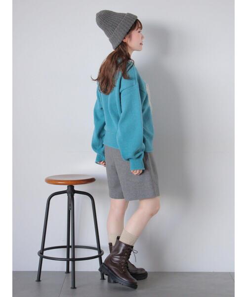 ehka sopo（エヘカソポ）の「フロントジップショートパンツ（その他パンツ・レディース・ブラック/ブラウン/グレー・F）」の16枚目の写真