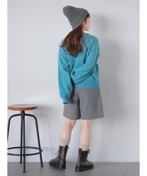 ehka sopo（エヘカソポ）の「フロントジップショートパンツ（その他パンツ・レディース・ブラック/ブラウン/グレー・F）」の15枚目の写真