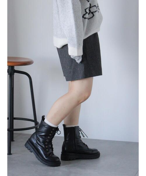 ehka sopo（エヘカソポ）の「フロントジップショートパンツ（その他パンツ・レディース・ブラック/ブラウン/グレー・F）」の14枚目の写真