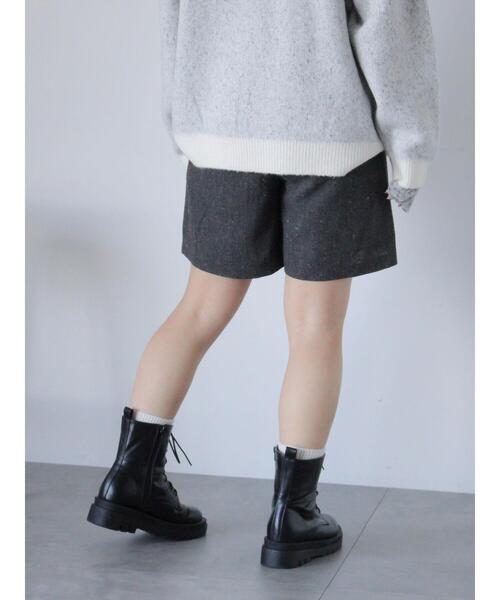 ehka sopo（エヘカソポ）の「フロントジップショートパンツ（その他パンツ・レディース・ブラック/ブラウン/グレー・F）」の13枚目の写真