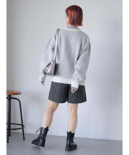 ehka sopo（エヘカソポ）の「フロントジップショートパンツ（その他パンツ・レディース・ブラック/ブラウン/グレー・F）」の9枚目の写真