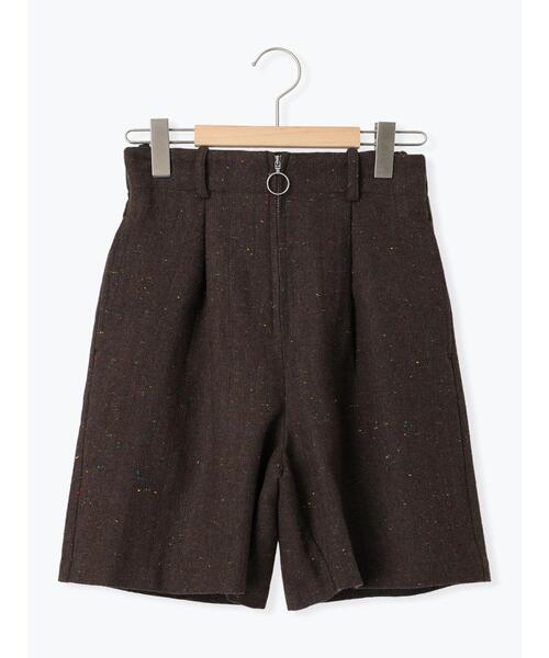 ehka sopo（エヘカソポ）の「フロントジップショートパンツ（その他パンツ・レディース・ブラック/ブラウン/グレー・F）」の7枚目の写真