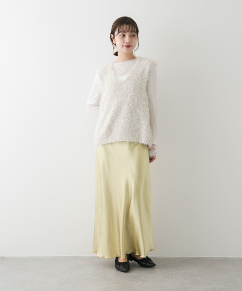 スペイン★Sfera★大注目 爽やかグリーンお洒落映えスカート ZUCCa / S ペイズリープリント / スカート(M navy(13)): SALE| A