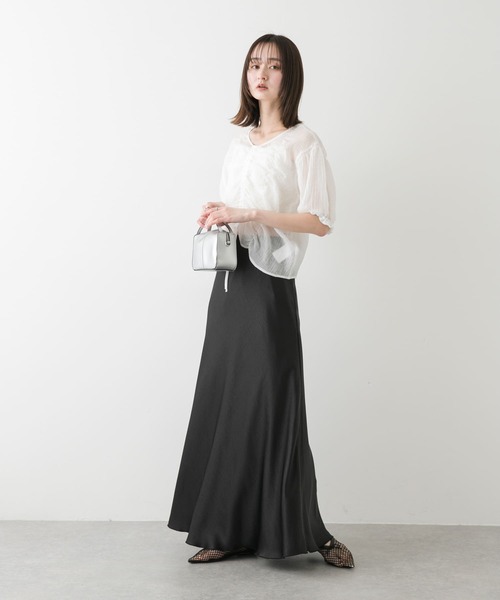 OFF-WHITE オフホワイト ひざ丈スカート 緑系 2034124N0008 楽天市場】（ネイビー／M）（セール）（レディース