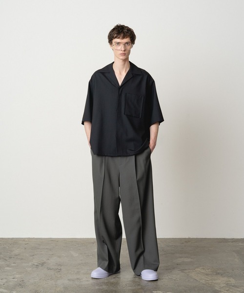 STERNBERG（スタンバーグ）の「ウールトロオープンカラーシャツ