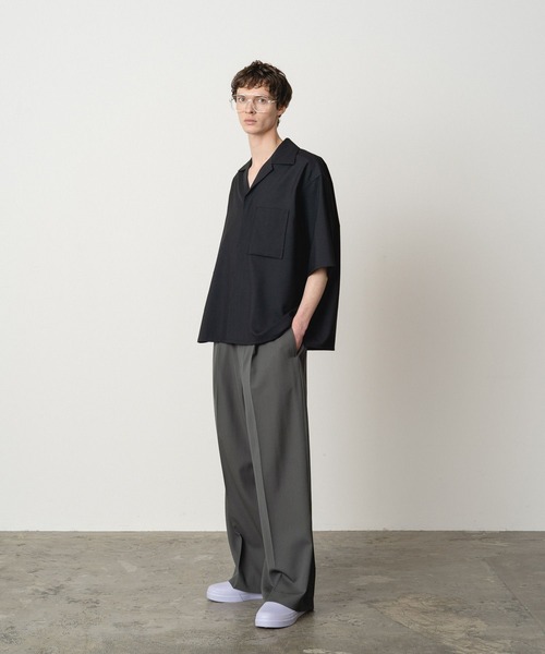 STERNBERG（スタンバーグ）の「ウールトロオープンカラーシャツ