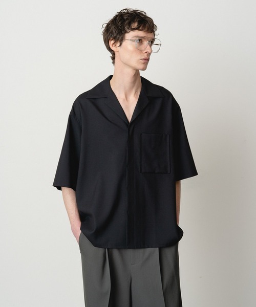 nagonstans バルーンシャツ　(ブラック) shirts and blouses|någonstans official online store｜ナゴ