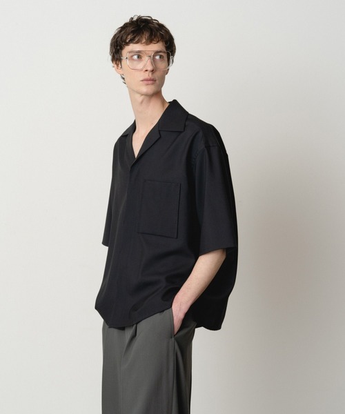 STERNBERG(スタンバーグ)の「ウールトロオープンカラーシャツ(シャツ/ブラウス・メンズ・カーキブラウン/ブラック・SMALL/MEDIUM/LARGE)」の8枚目の写真