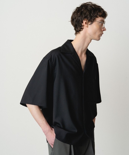 STERNBERG(スタンバーグ)の「ウールトロオープンカラーシャツ(シャツ/ブラウス・メンズ・カーキブラウン/ブラック・SMALL/MEDIUM/LARGE)」の9枚目の写真