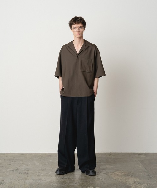 STERNBERG(スタンバーグ)の「ウールトロオープンカラーシャツ(シャツ/ブラウス・メンズ・カーキブラウン/ブラック・SMALL/MEDIUM/LARGE)」の11枚目の写真