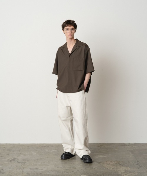 STERNBERG(スタンバーグ)の「ウールトロオープンカラーシャツ(シャツ/ブラウス・メンズ・カーキブラウン/ブラック・SMALL/MEDIUM/LARGE)」の20枚目の写真