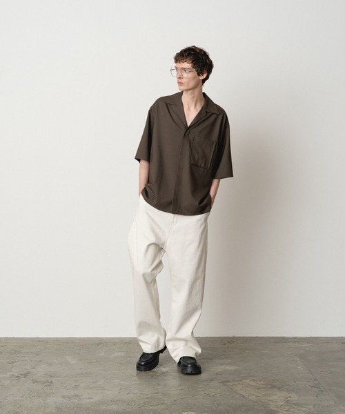 STERNBERG（スタンバーグ）の「ウールトロオープンカラーシャツ