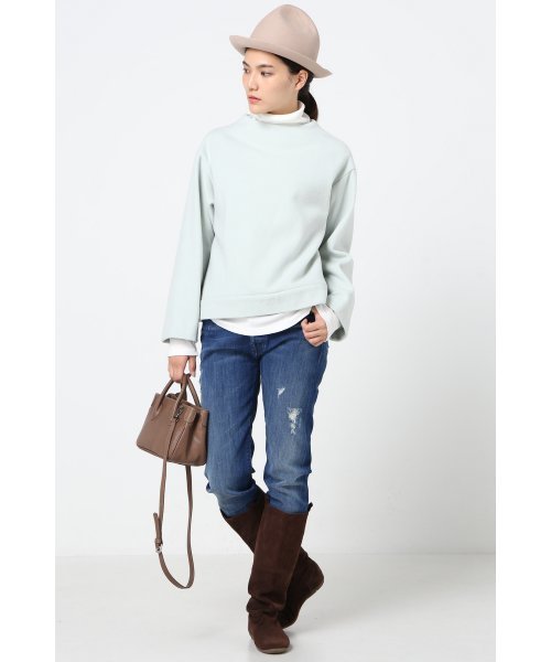 JOURNAL STANDARD(ジャーナルスタンダード)の「ナッピングメルトンプルオーバー#(シャツ/ブラウス・レディース・ネイビー/ホワイト/モスグリーン・FREE)」の6枚目の写真