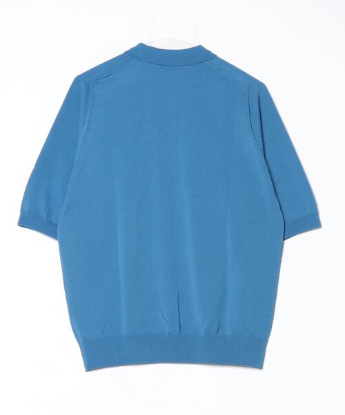 penguin BY MUNSINGWEAR(ペンギン バイ マンシングウェア)の「Saddle Shoulder POLO sweater(ニット/セーター・メンズ・ネイビー/ブラック/ブルー・L/XL/M)」の4枚目の写真