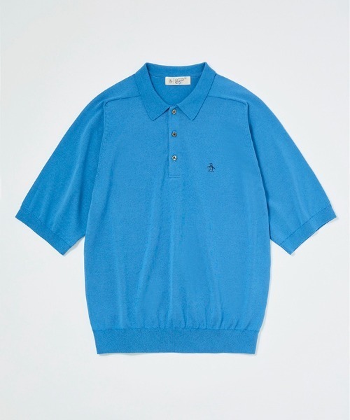 penguin BY MUNSINGWEAR(ペンギン バイ マンシングウェア)の「Saddle Shoulder POLO sweater(ニット/セーター・メンズ・ネイビー/ブラック/ブルー・L/XL/M)」の3枚目の写真