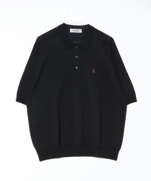 penguin BY MUNSINGWEAR(ペンギン バイ マンシングウェア)の「Saddle Shoulder POLO sweater(ニット/セーター・メンズ・ネイビー/ブラック/ブルー・L/XL/M)」の22枚目の写真