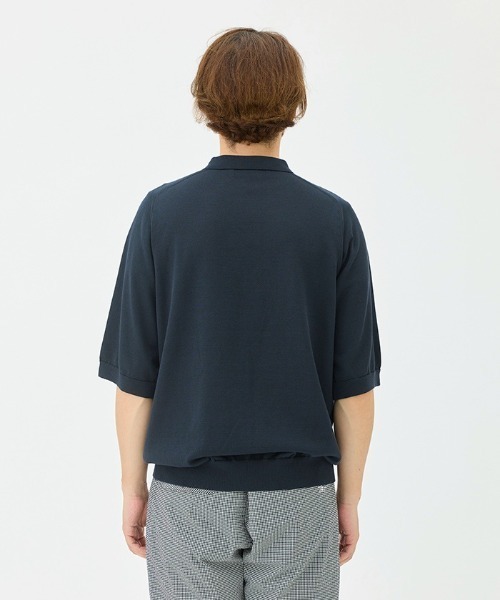 penguin BY MUNSINGWEAR(ペンギン バイ マンシングウェア)の「Saddle Shoulder POLO sweater(ニット/セーター・メンズ・ネイビー/ブラック/ブルー・L/XL/M)」の13枚目の写真