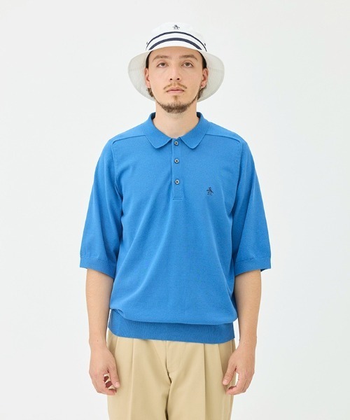 penguin BY MUNSINGWEAR(ペンギン バイ マンシングウェア)の「Saddle Shoulder POLO sweater(ニット/セーター・メンズ・ネイビー/ブラック/ブルー・L/XL/M)」の14枚目の写真