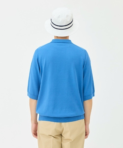 penguin BY MUNSINGWEAR(ペンギン バイ マンシングウェア)の「Saddle Shoulder POLO sweater(ニット/セーター・メンズ・ネイビー/ブラック/ブルー・L/XL/M)」の15枚目の写真