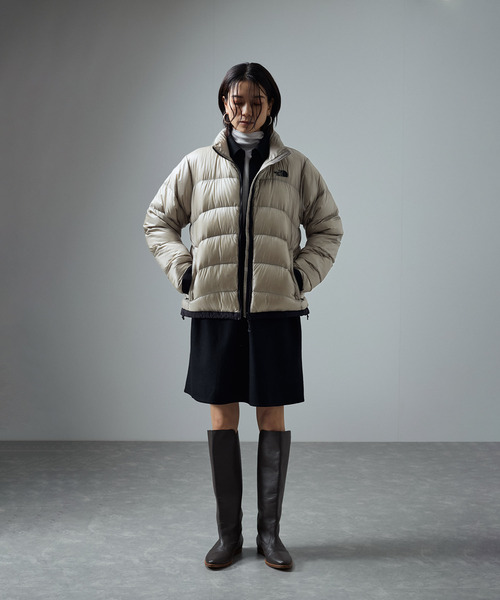 THE NORTH FACE ダウンジャケット Mサイズ ベージュ/黒 THE NORTH FACE（ザ・ノース・フェイス）】ZIZ ACONCAGUA JK