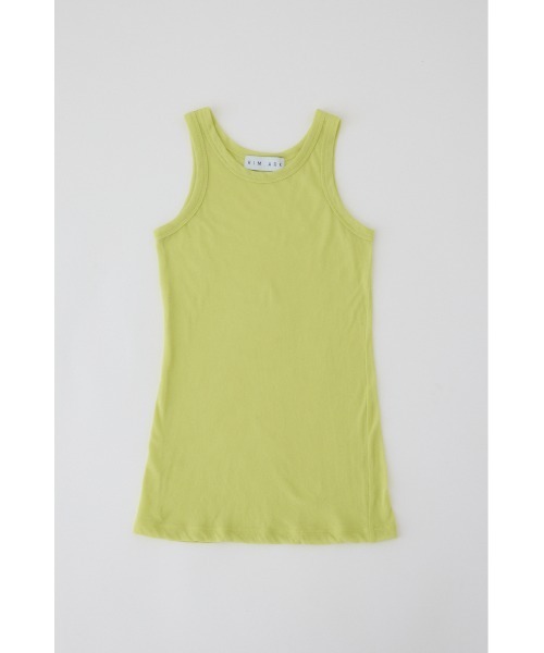 RIM.ARK（リムアーク）の「Gauze tank ガーゼタンク（タンクトップ・レディース・ホワイト/ライム/グレー/ブラック・38/36）」の4枚目の写真
