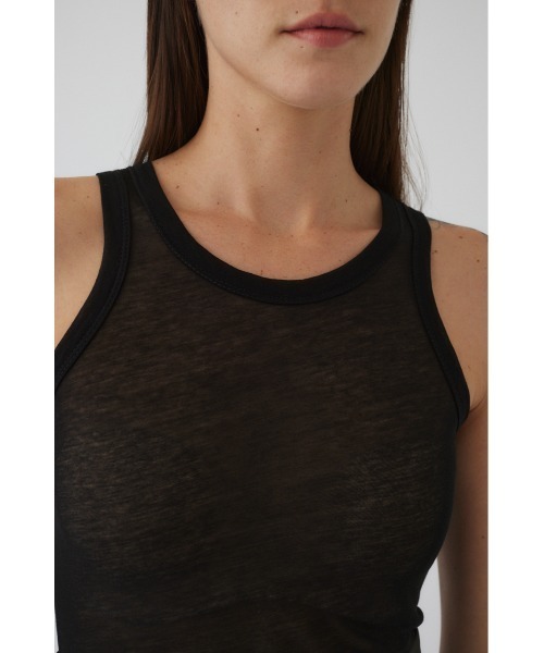 RIM.ARK（リムアーク）の「Gauze tank ガーゼタンク（タンクトップ・レディース・ホワイト/ライム/グレー/ブラック・38/36）」の18枚目の写真