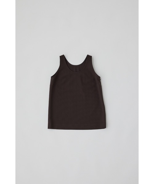 RIM.ARK（リムアーク）の「Gauze tank ガーゼタンク（タンクトップ・レディース・ホワイト/ライム/グレー/ブラック・38/36）」の5枚目の写真