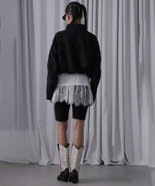 ROSE BUD(ローズバッド)の「(mici)ニットバイカーパンツ(その他パンツ・レディース・ブラック/グレー・ONE SIZE)」の5枚目の写真