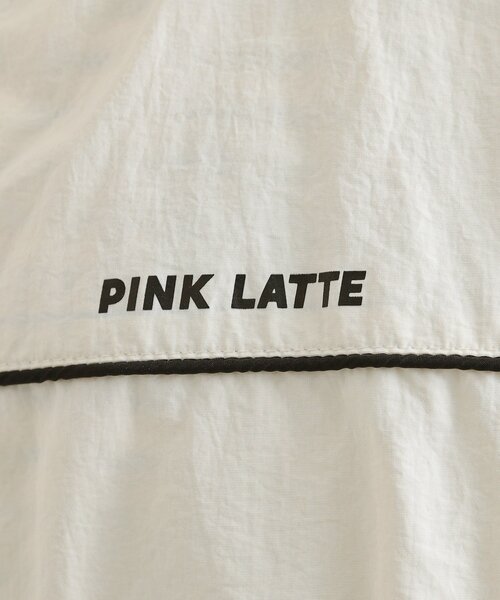 PINK-latte(ピンクラテ)の「ロゴラインブルゾン(ブルゾン・キッズ・ブラック/アイボリー/ベビーピンク・13/16/15 /14)」の16枚目の写真