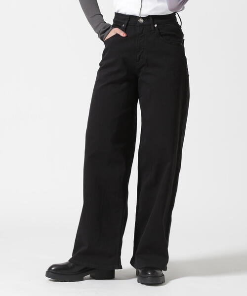 surt（サート）の「SURT（サート） WIDEBLACK  DENIM（デニムパンツ・レディース・ブラック・S/M/XS）」の3枚目の写真