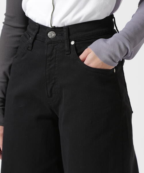 surt（サート）の「SURT（サート） WIDEBLACK  DENIM（デニムパンツ・レディース・ブラック・S/M/XS）」の8枚目の写真