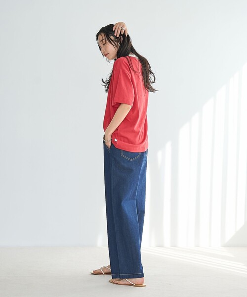 CONVERSE(コンバース)の「CONVERSE(コンバース)別注アソート ロゴ プリント Tシャツ(Tシャツ/カットソー・レディース・その他1/その他2/コバルトブルー/オフホワイト/レッド/ダークグレー・M/L)」の9枚目の写真