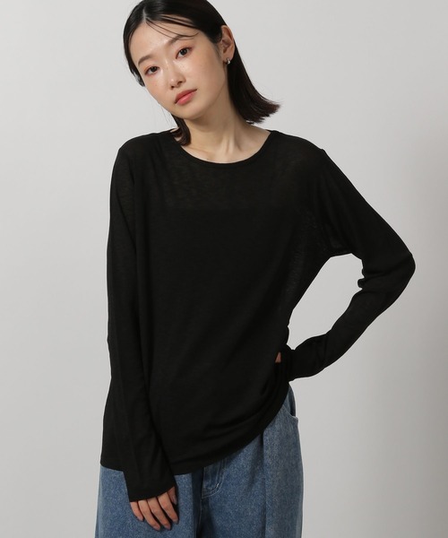 LESUGIATELIER ブラック長袖tシャツ