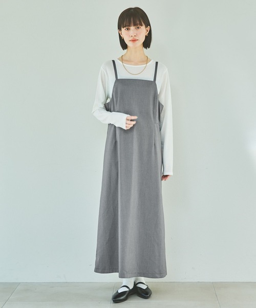 LAKOLE（ラコレ）の「スラブシアー長袖T / 289653（Tシャツ/カットソー・レディース・チャコール/ブラック/オフホワイト/ブルー/パープル/グレー/オレンジ/ロイヤルブルー/ブラウン・FREE）」の11枚目の写真