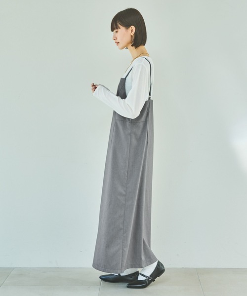 LAKOLE（ラコレ）の「スラブシアー長袖T / 289653（Tシャツ/カットソー・レディース・チャコール/ブラック/オフホワイト/ブルー/パープル/グレー/オレンジ/ロイヤルブルー/ブラウン・FREE）」の12枚目の写真