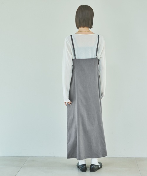 LAKOLE（ラコレ）の「スラブシアー長袖T / 289653（Tシャツ/カットソー・レディース・チャコール/ブラック/オフホワイト/ブルー/パープル/グレー/オレンジ/ロイヤルブルー/ブラウン・FREE）」の13枚目の写真