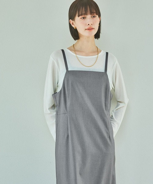 LAKOLE（ラコレ）の「スラブシアー長袖T / 289653（Tシャツ/カットソー・レディース・チャコール/ブラック/オフホワイト/ブルー/パープル/グレー/オレンジ/ロイヤルブルー/ブラウン・FREE）」の15枚目の写真