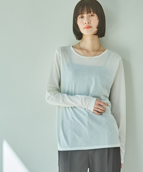 セール】スラブシアー長袖T / 289653（Tシャツ/カットソー）｜LAKOLE