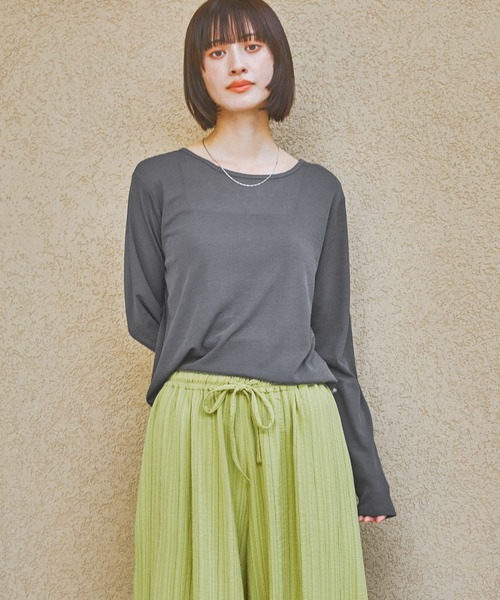 セール】スラブシアー長袖T / 289653（Tシャツ/カットソー）｜LAKOLE